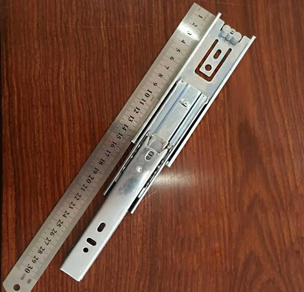 Btibpse 6 Inch Full Extension Drawer Slides Telescopic Ball Bearing Slide Rail 1 Pair (15.24 cm / 6 inch) - view 4