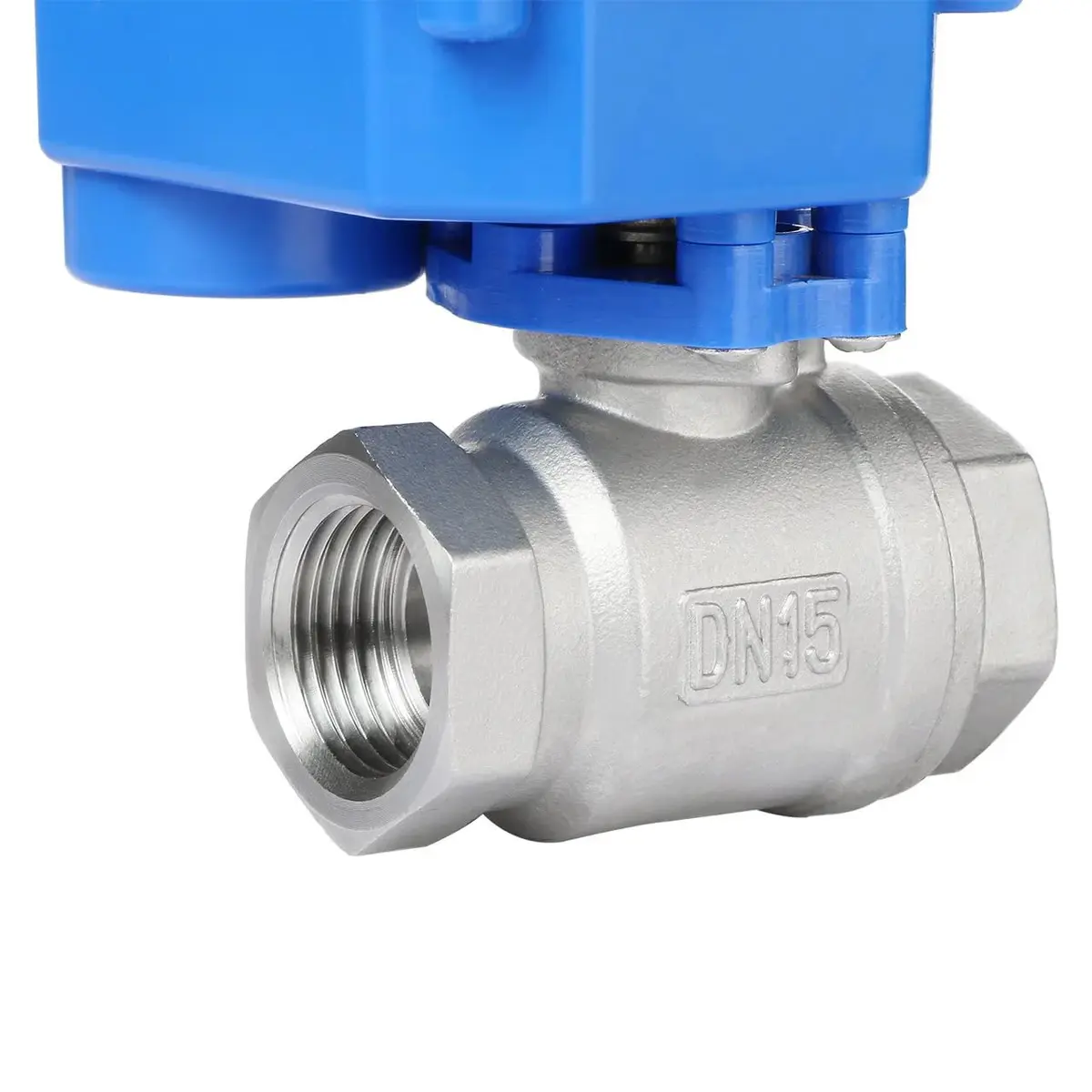 U.S. Solid Motorized Ball Valve 1/2" (15mm) NSF Certified 304SS Full Port, 9-24V AC/DC Auto Return - view 7