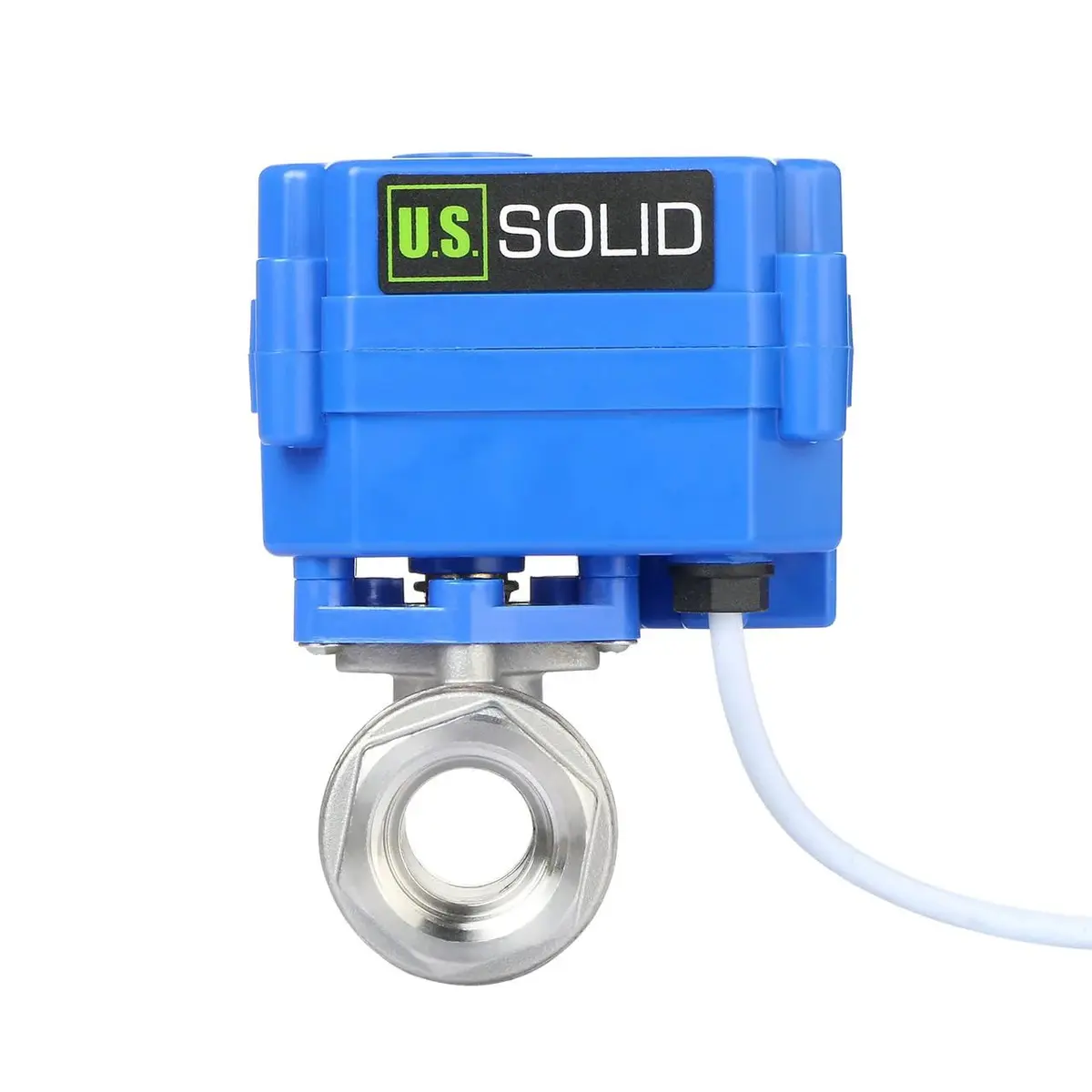 U.S. Solid Motorized Ball Valve 1/2" (15mm) NSF Certified 304SS Full Port, 9-24V AC/DC Auto Return - view 2