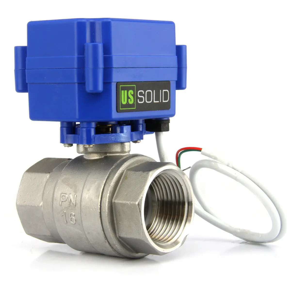 U.S. Solid Motorized Ball Valve 1" NSF Certified 304SS Full Port 25mm 9-24V AC/DC 2-Wire Auto Return - view 3