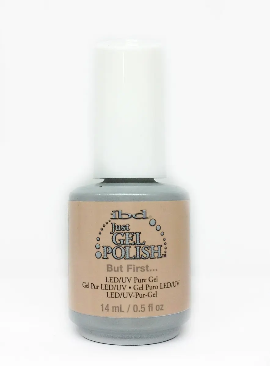 IBD Just Gel Nail Polish But First 0.5 Fl Oz | High Shine, Long Wear, Nude Collection - main product image