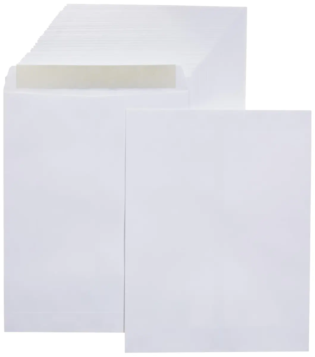 Amazon Basics White 28 lb Catalog Envelopes 25.4cm x 33cm (10x13 Inch) | Self-Seal for Documents - main product image