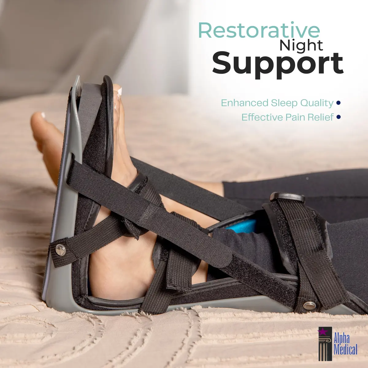 Alpha Medical Plantar Fasciitis Night Splint Small (10 inches L x 7 inches H x 14 inches W) | FDA Approved Foot Pain Brace - view 4