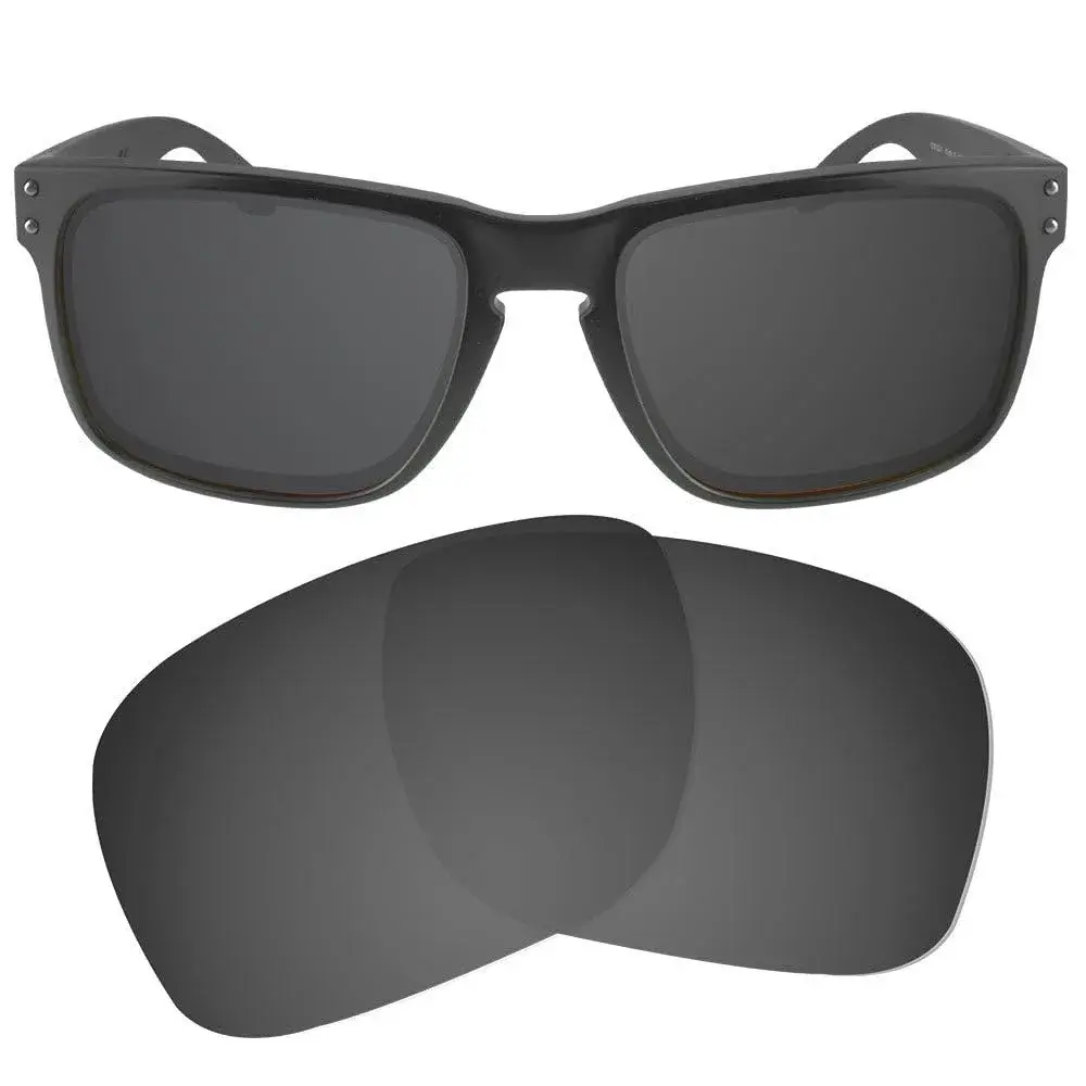 NicelyFit Black Iridium Polarized Replacement Lenses for Oakley Holbrook OO9102 Sunglasses | 15cm (5.9in) x 20cm (7.9in) x 5cm (2in) - view 3