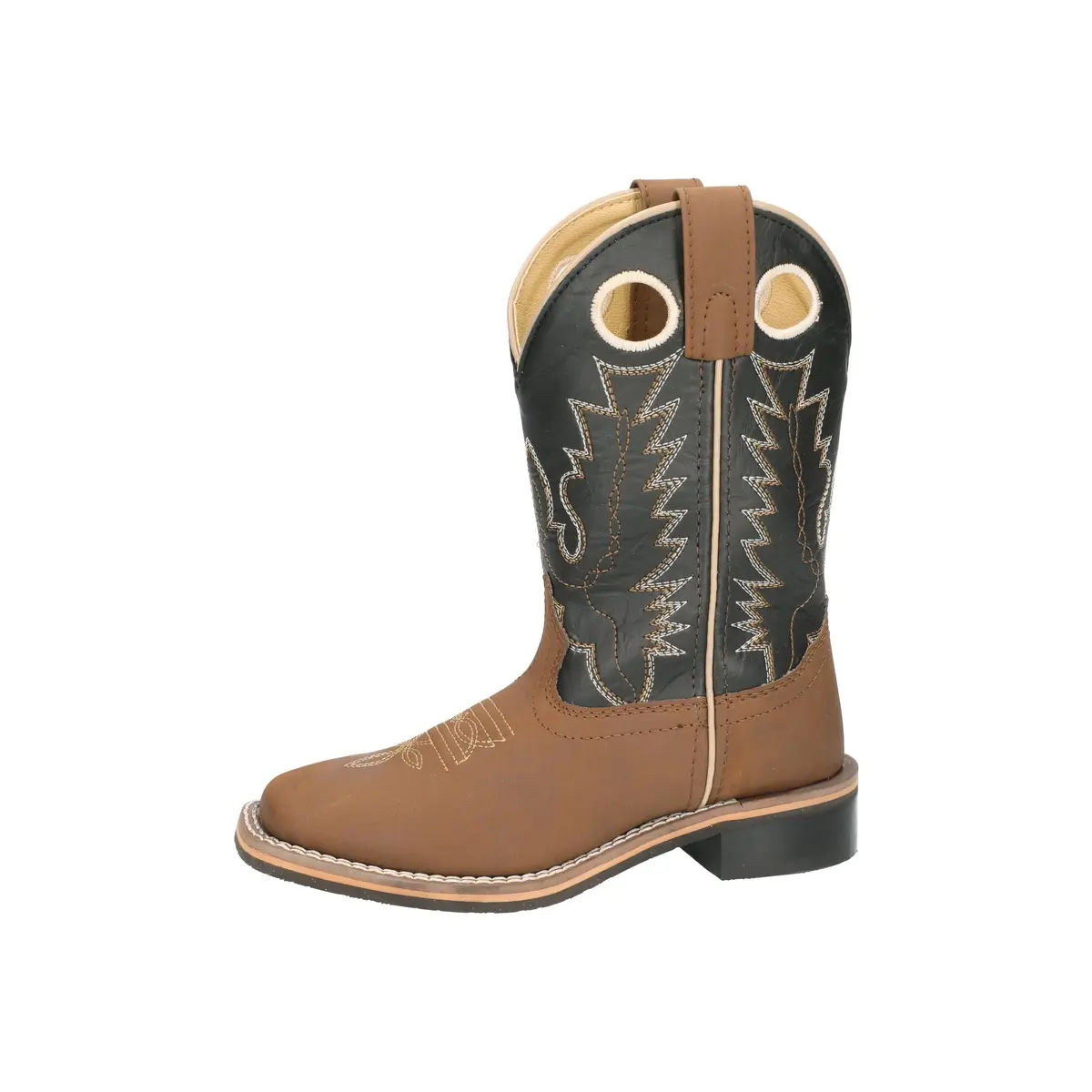 Smoky Mountain Boots Kids’ Blaze Western Boot, Brown/Black, 5 Big Kid | Stylish Western Design for Active Kids - main product image