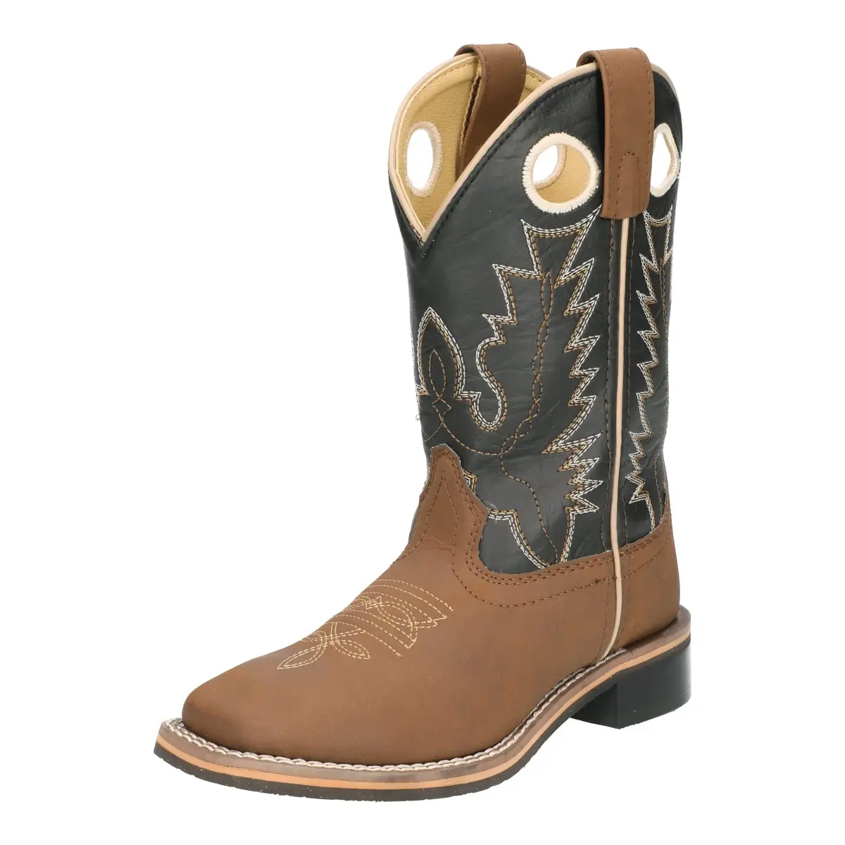 Smoky Mountain Boots Kids’ Blaze Western Boot, Brown/Black, 5 Big Kid | Stylish Western Design for Active Kids - view 3
