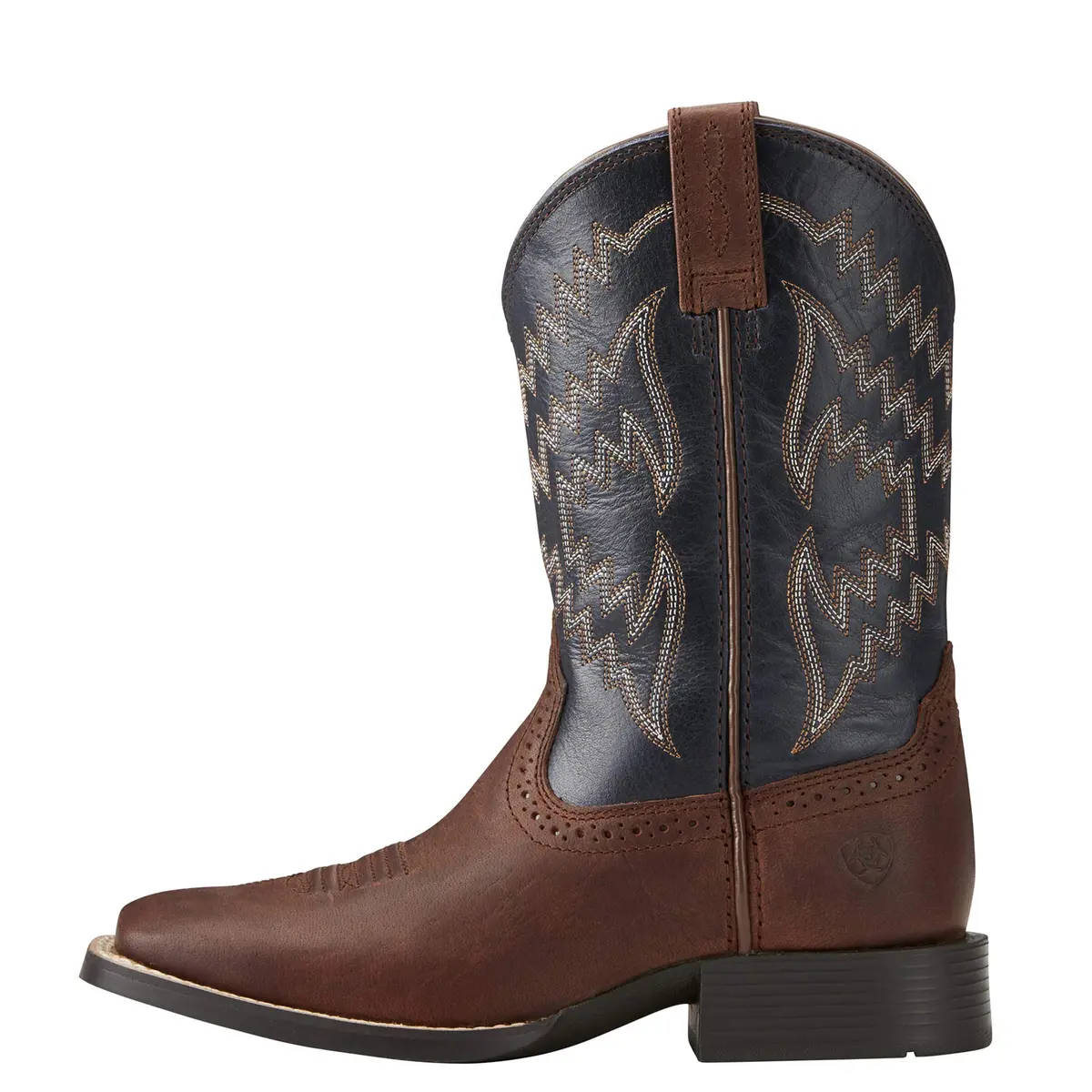 ARIAT Tycoon Western Boot Brazen Brown/Arizona Sky 6 | Premium Full-Grain Leather, Water-Resistant, Comfortable Fit - view 2
