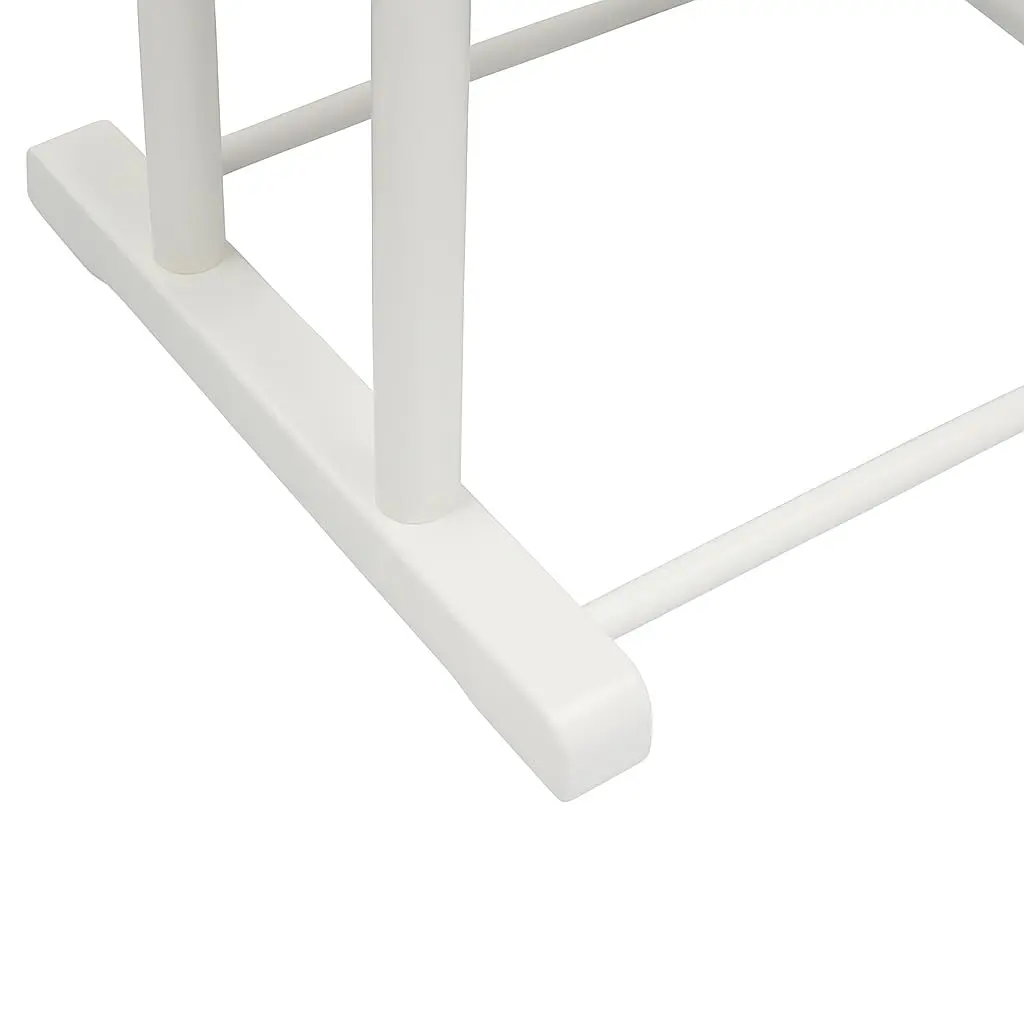 Proman Products Sakura Twin Valet with Wooden Hanger, Trouser Bar & Tie Bar, White | Stylish & Sturdy Clothes Organizer - view 5
