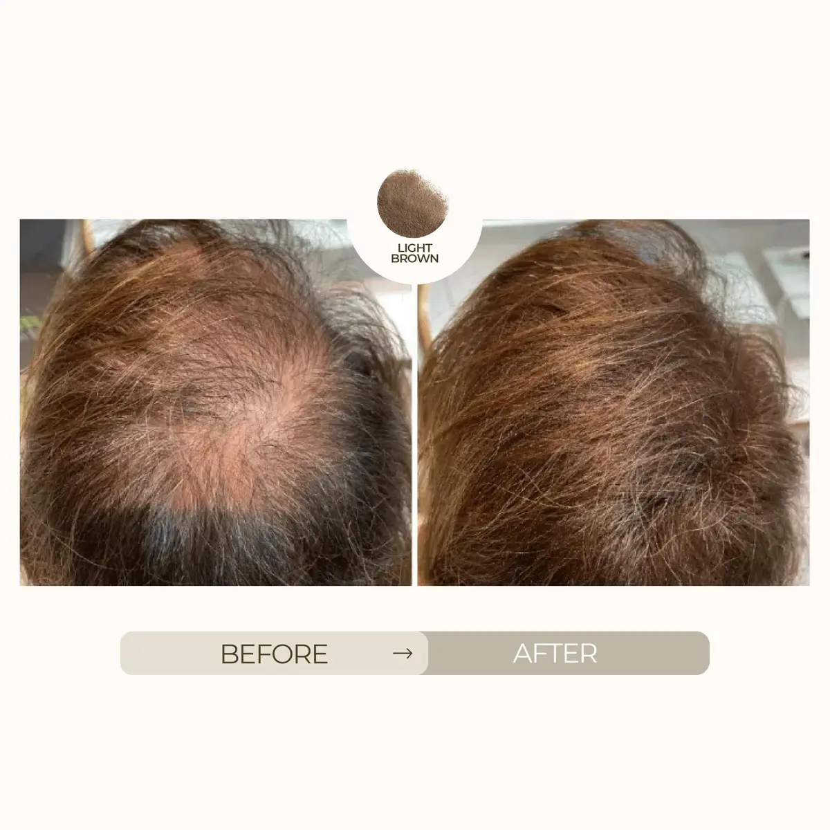 HAIRATIN BY RE-EVOLUTION Hairatin Premium Hair Fibers - Light Brown | Natural-Looking Fuller Hair in Seconds - view 2