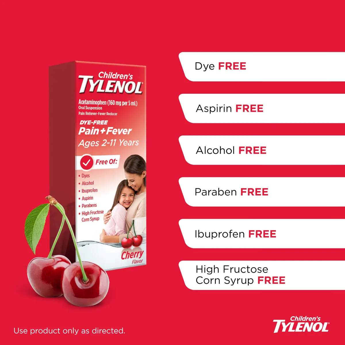 Tylenol Children's Dye-Free Oral Suspension 4 fl. Oz | Gentle, Fast Fever & Pain Relief for Kids 2-11 - view 4