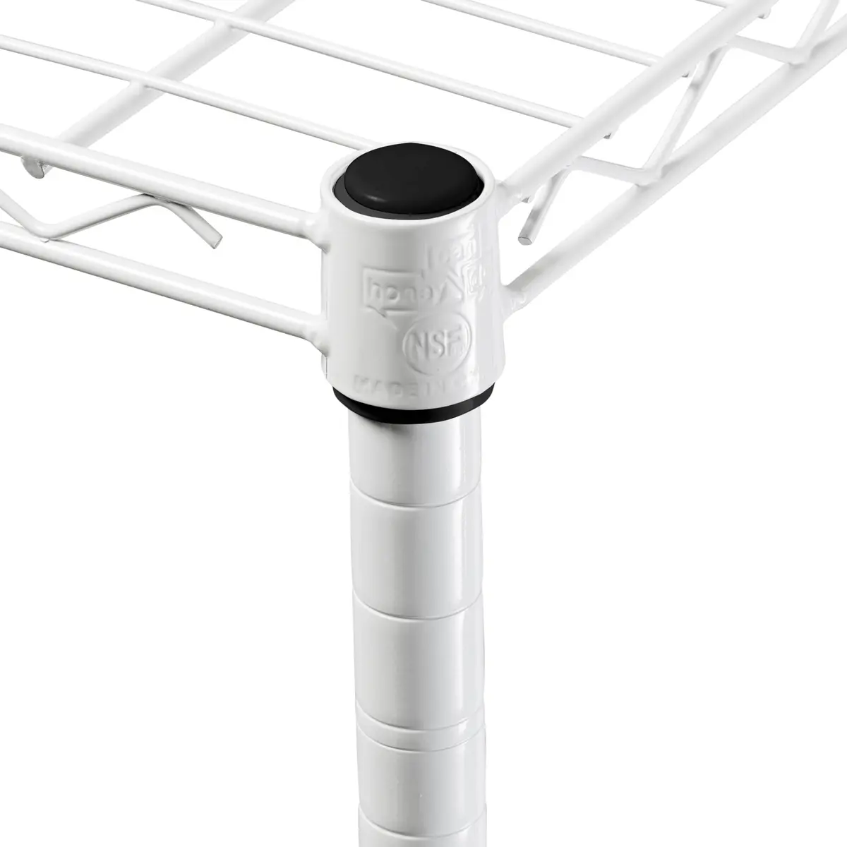 Honey-Can-Do 5-Tier Heavy Duty Adjustable Shelving Unit, 250-lb Per Shelf, NSF Certified, White Wire Shelf for Laundry Kitchen Pantry, 24 x 18 x 72 in - view 5