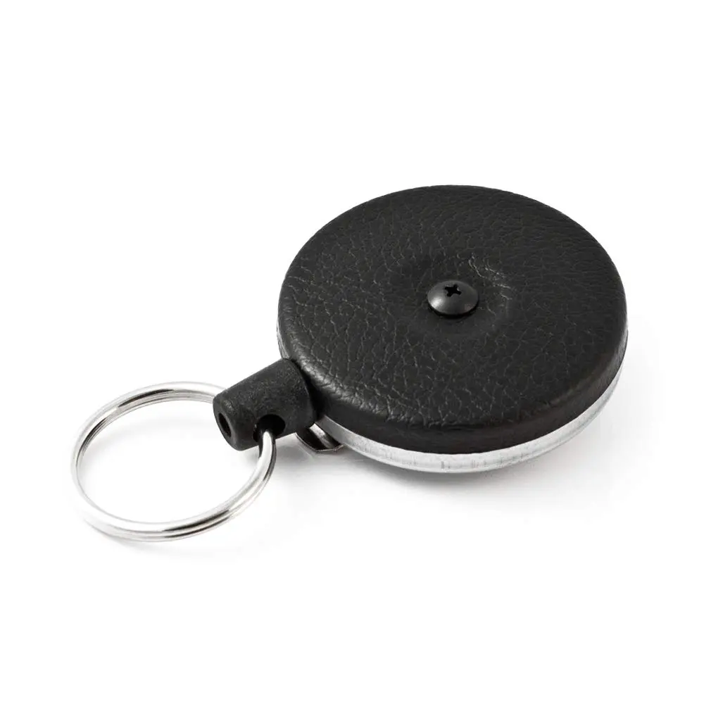 KEY-BAK Original SD Keychain, 36" Cord, Belt Clip, Black | Vintage Heavy Duty Retractor - main product image