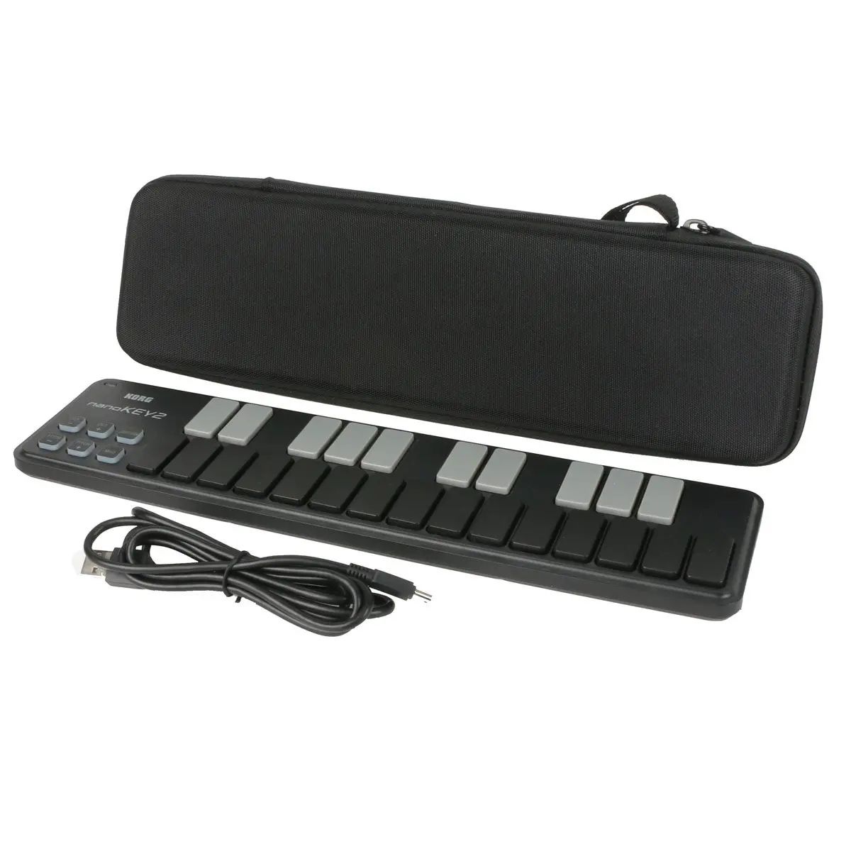 co2CREA Hard Travel Case for Korg NANOKEY2 25-Key MIDI Controller | Shockproof EVA Shell with Hand Strap - view 5