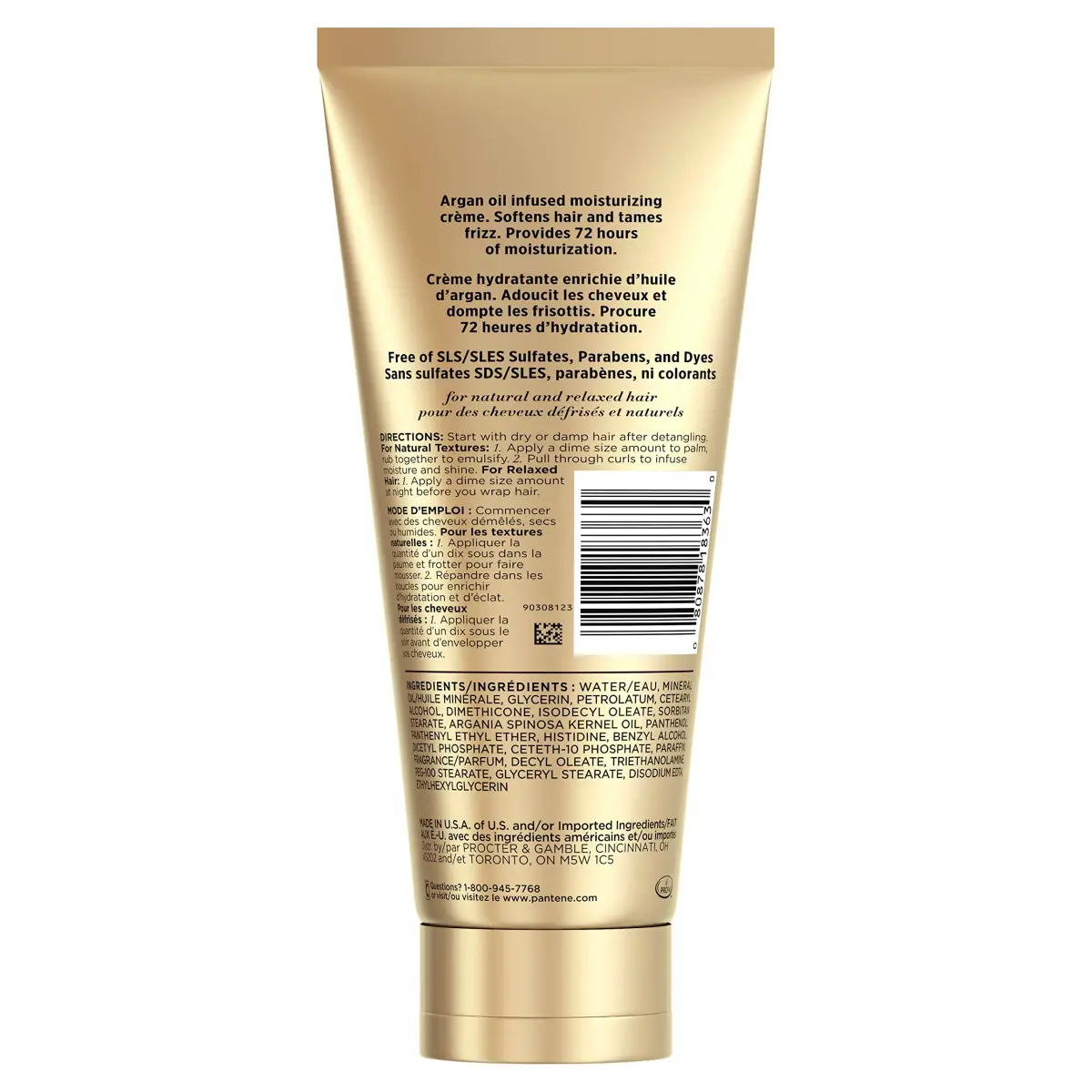 Pantene Gold Series Hydrating Butter-Cream Conditioner 193ml (6.8 oz) | 72-Hour Moisture for Curly & Straight Hair - view 7