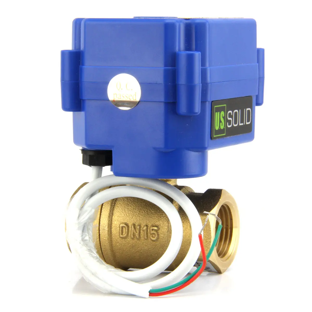 U.S. Solid Motorized Brass Ball Valve 1/2" (12.7mm) NPT, Normally Closed, 9-24V AC/DC, IP65 Rated | Industrial Automation & Home Projects - view 3