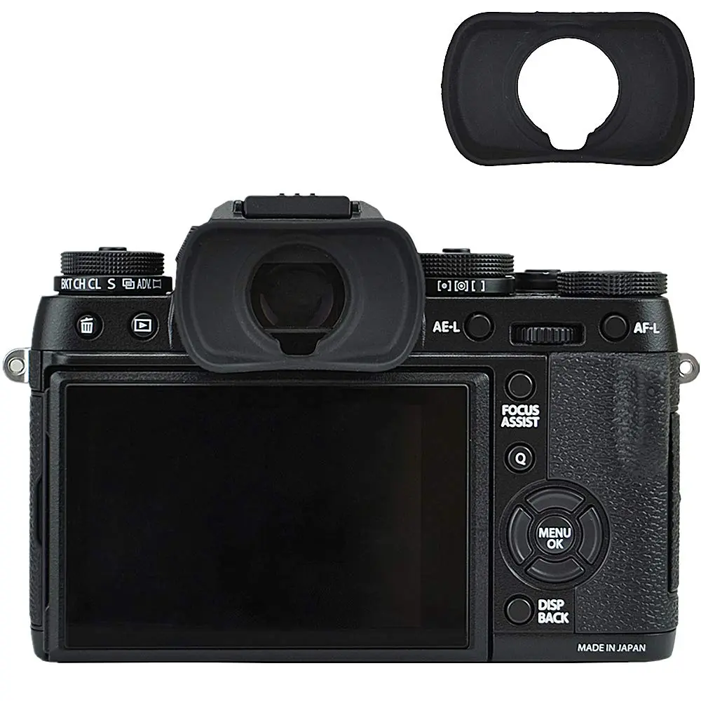 JJC EF-XTL Eyecup for Fujifilm X-H2S, GFX 100S, X-T5, X-T4, X-T3, X-T2, X-T1 Cameras | Prevents Flare & Protects Eyeglasses - main product image