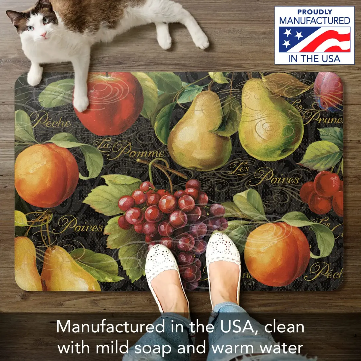 CounterArt Gourmet Fruit Comfort Kitchen Floor Mat 76cm x 51cm (30" x 20") | Reduces Standing Fatigue - view 5