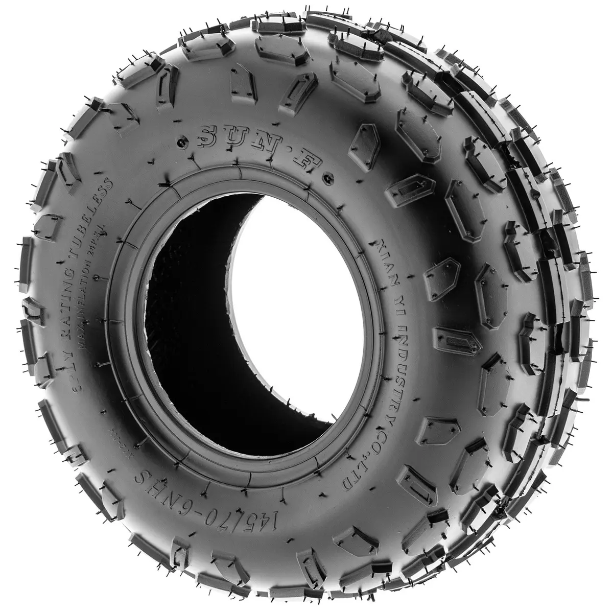 SUNF 145/70-6 Tubeless 6 Ply ATV Tire | All-Terrain Traction & Rugged Durability - view 6