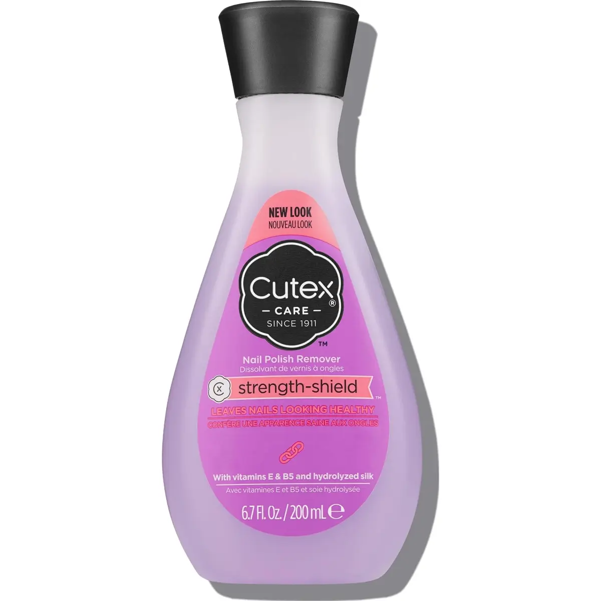 Cutex Strength Shield Nail Polish Remover 200ml (6.7 Fl Oz) | Fast Acting & Healthy Nails - main product image
