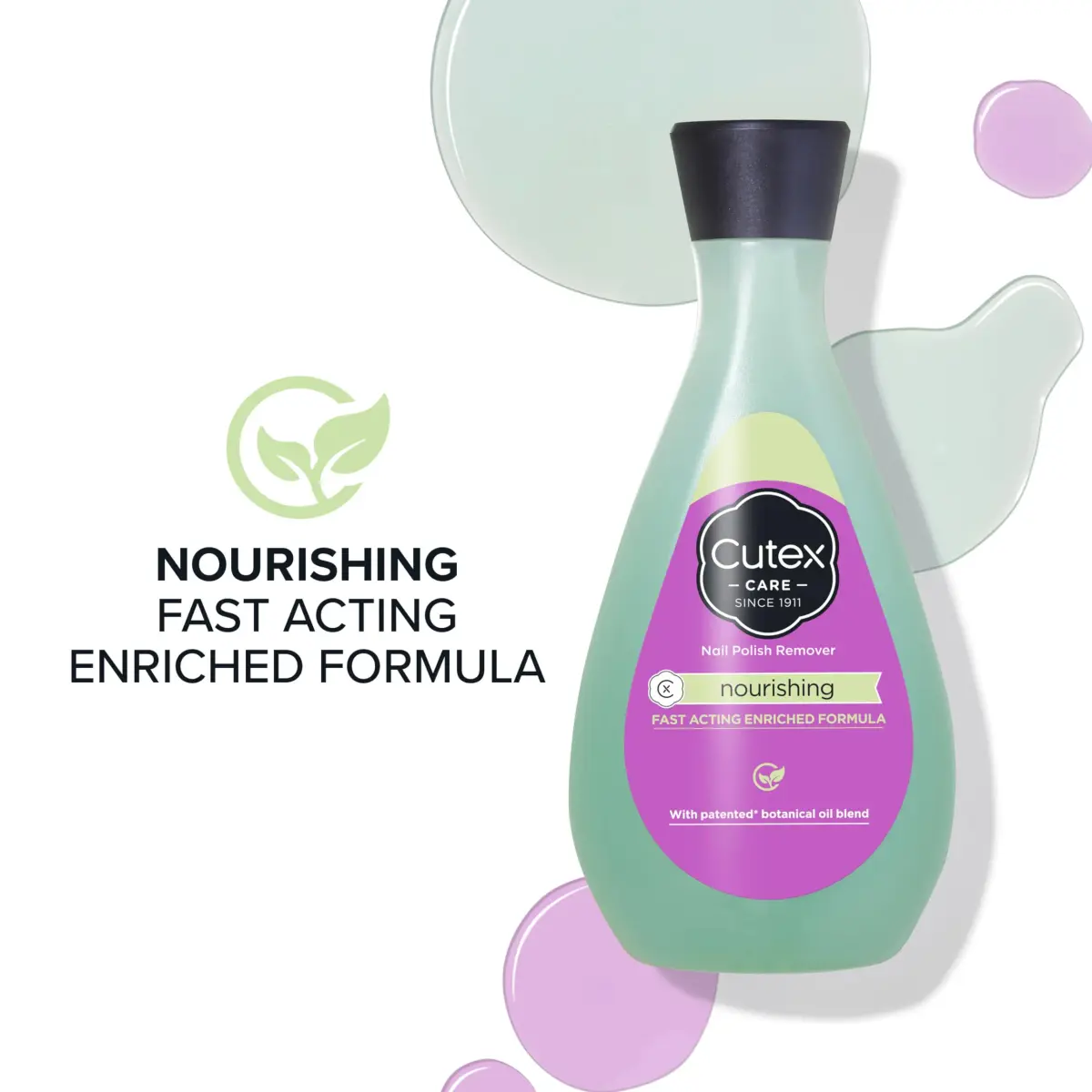 Cutex Nourishing Nail Polish Remover 200ml (6.76 Fl Oz) | Vitamin E & Apricot Oil Enriched - view 3
