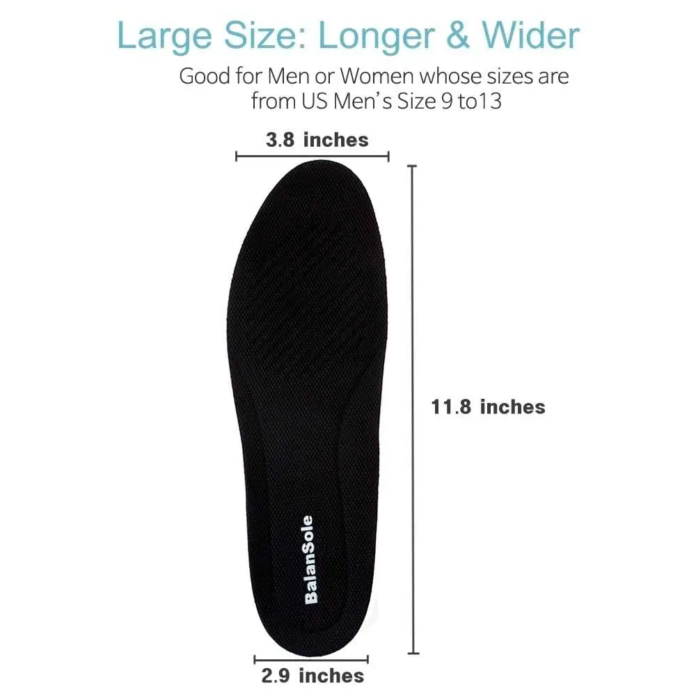 BalanSole Shoe Insert 9-13 US Size | 1 Inch Height Increase, Comfortable & Supportive (70-120 chars) - view 2