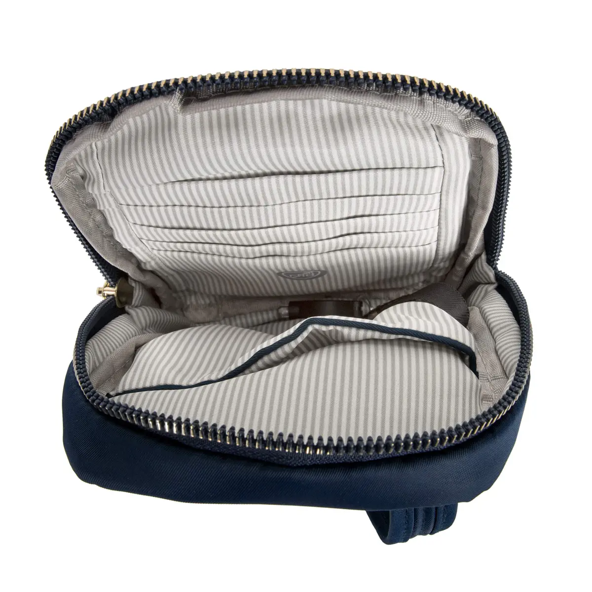Travelon Anti-Theft Tailored Crossbody Phone Pouch Sapphire | 19.05cm (7.5") W x 16.51cm (6.5") H x 5.08cm (2") D - view 7