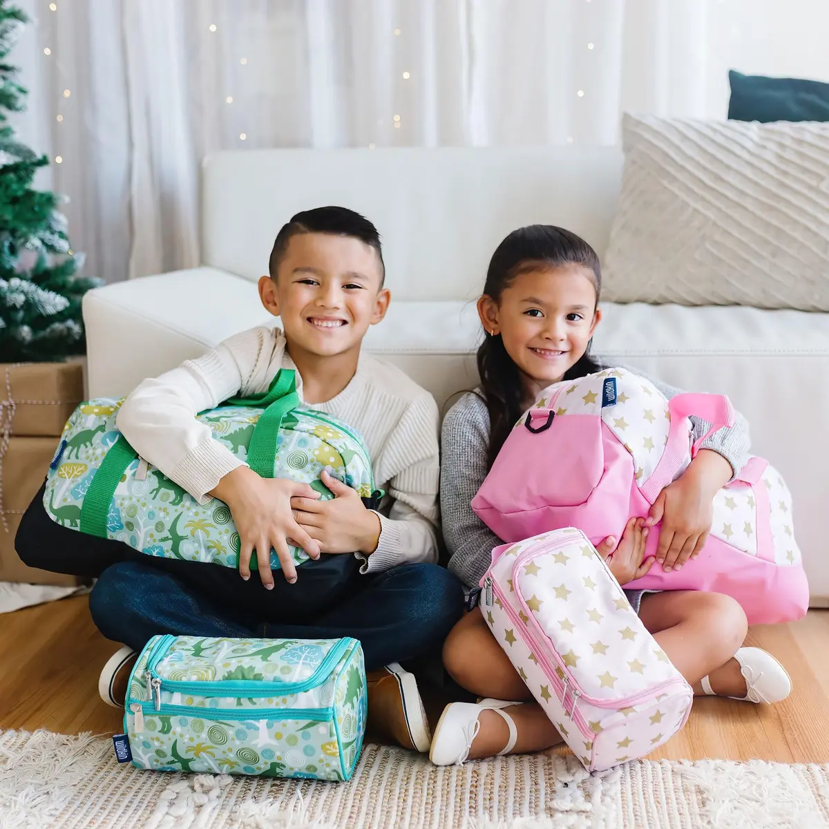 Wildkin Overnighter Duffel Bag for Kids, Horses | Roomy 18 x 9 x 9 in, Polyester, Fully Lined, Removable Shoulder Strap - view 8