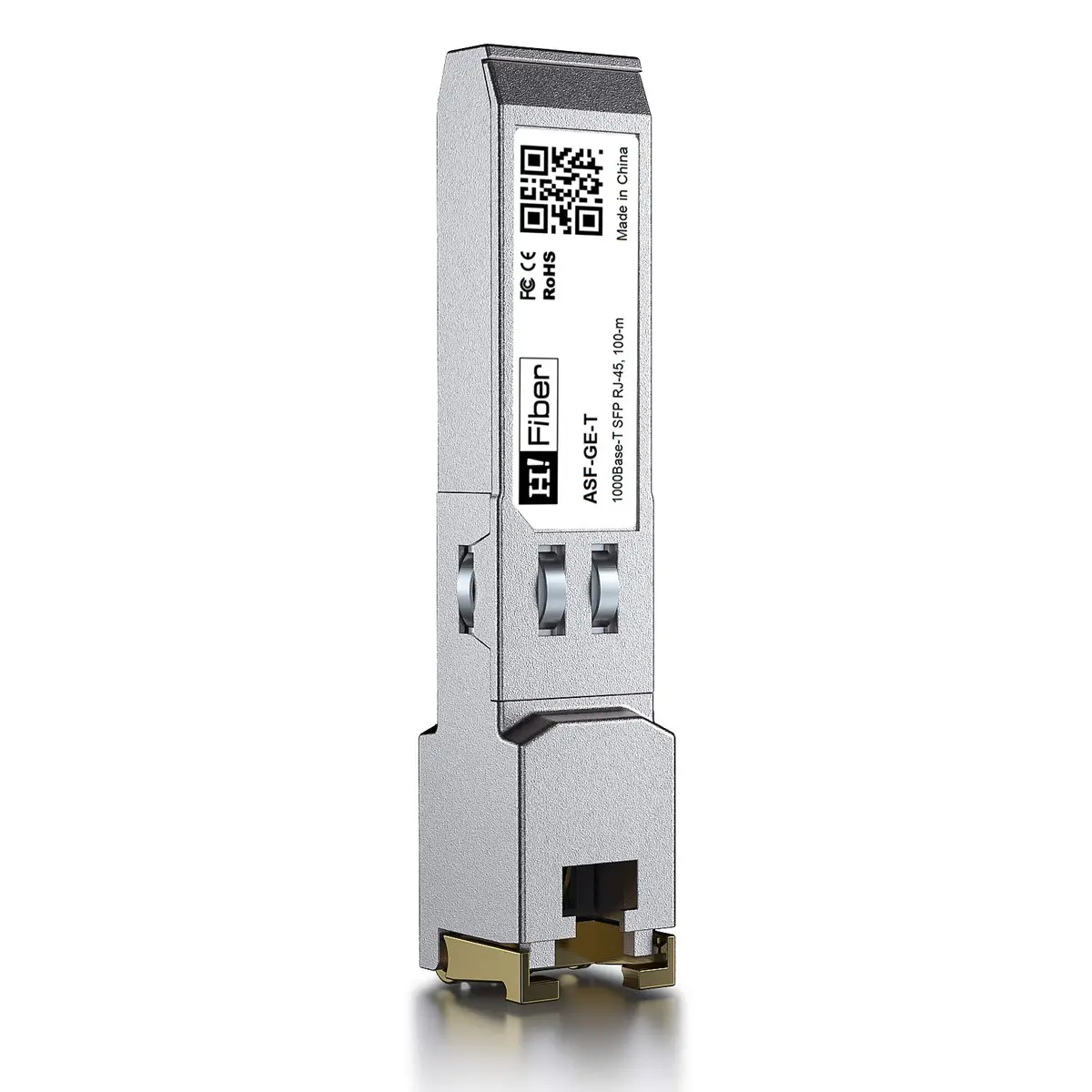 H!Fiber.com 1G SFP to RJ45 Module 100m | Gigabit Ethernet Copper Transceiver 1.25Gbps - main product image