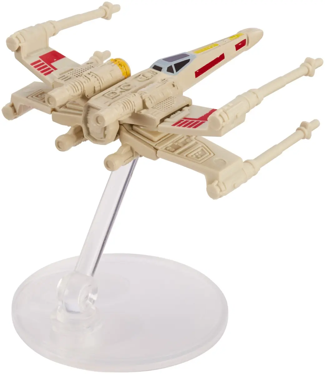 Hot Wheels Star Wars Starships 40th Anniversary X-Wing 5 Vehicle, Red | Collectible Star Wars Carship for Kids & Fans - view 2