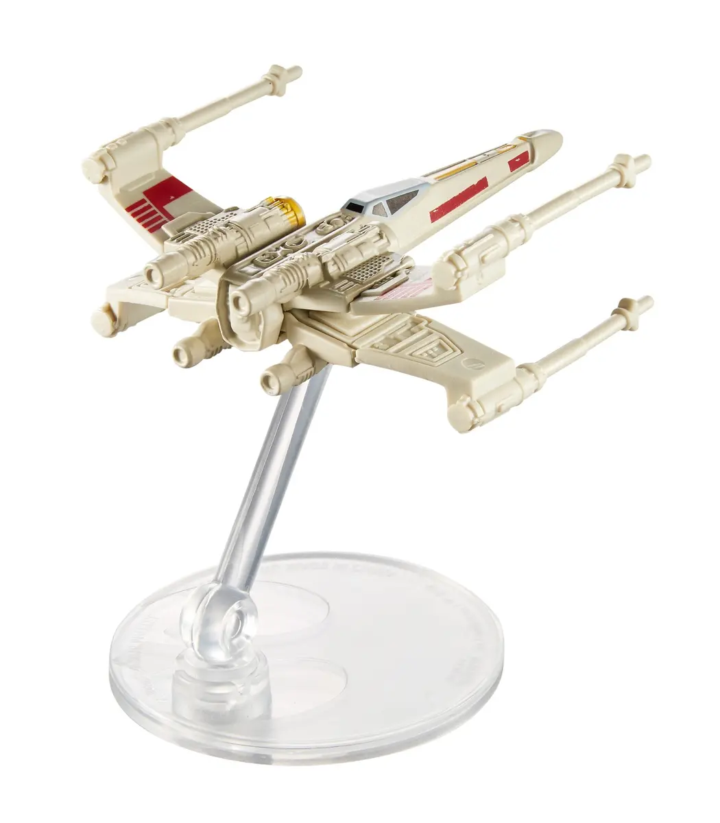 Hot Wheels Star Wars Starships 40th Anniversary X-Wing 5 Vehicle, Red | Collectible Star Wars Carship for Kids & Fans - view 3