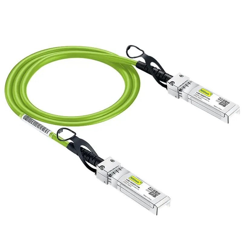10Gtek Green 10G SFP+ Twinax DAC Cable 1m | High-Speed Copper for Cisco & Data Centers - view 3