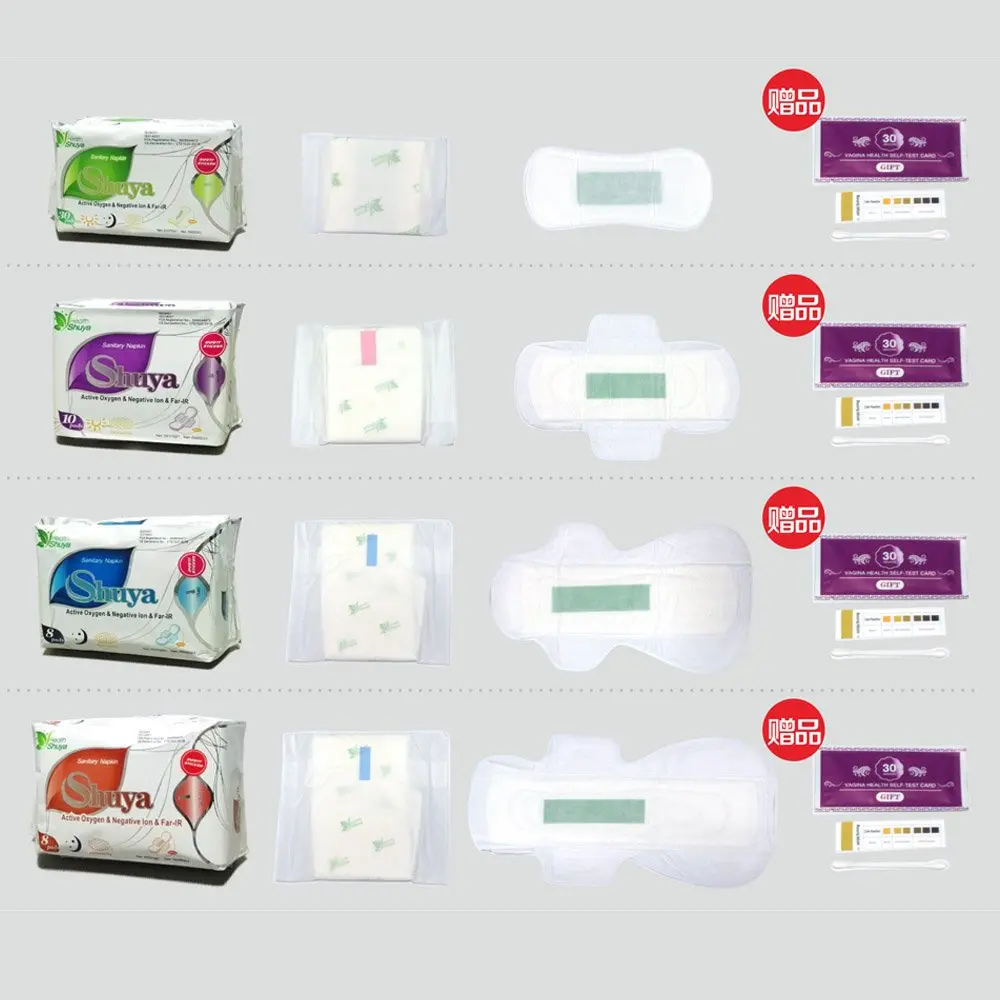 SHUYA Ultral Thin Anion Sanitary Pads for Women, 245mm, 50 Count | Mint Herbal Scented, Aluminum Foil Pack - view 8