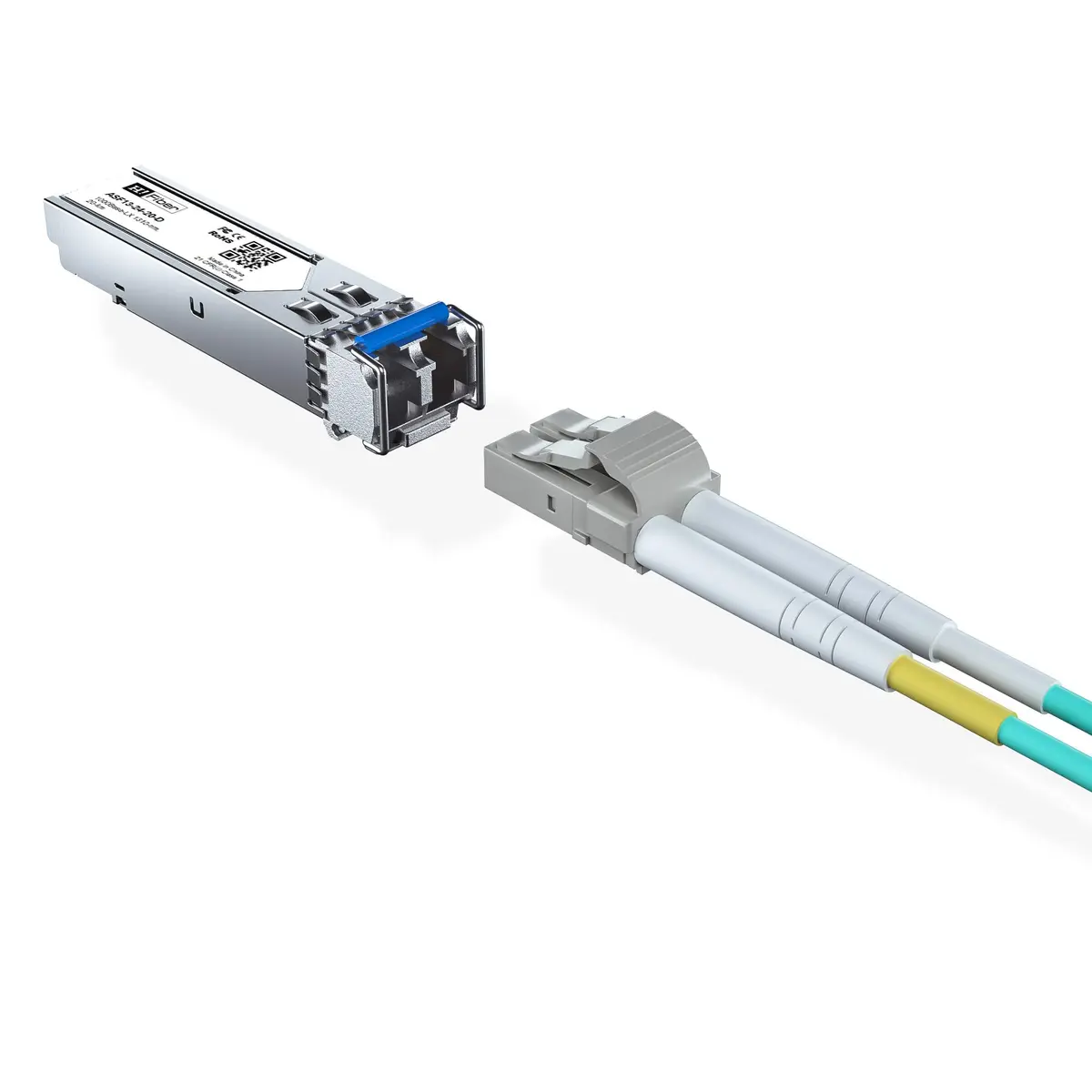 H!Fiber 1.25G Single Mode SFP LC Module 20km | 1Gbps Fiber Transceiver for Cisco GLC-LH-SMD - view 5