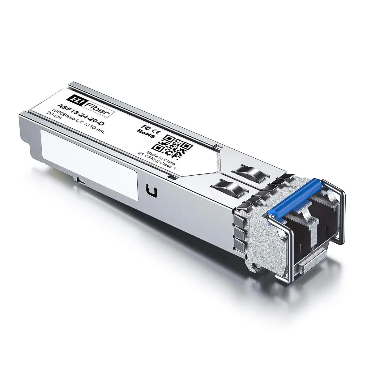 H!Fiber 1.25G Single Mode SFP LC Module 20km | 1Gbps Fiber Transceiver for Cisco GLC-LH-SMD - view 4
