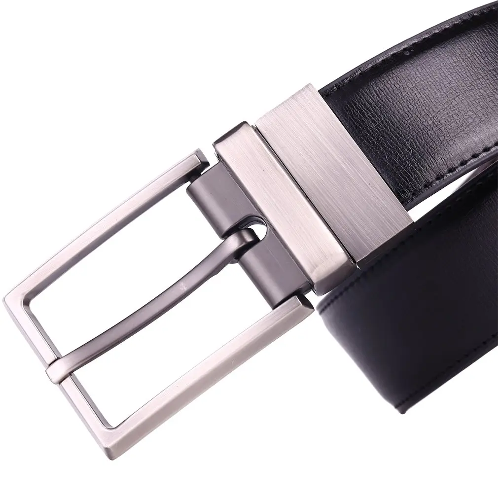 beltox fine Men's Reversible Leather Dress Belt 1.25" Wide (Black/Brown, 34-39 Inches) | Cuttable to Size - view 5