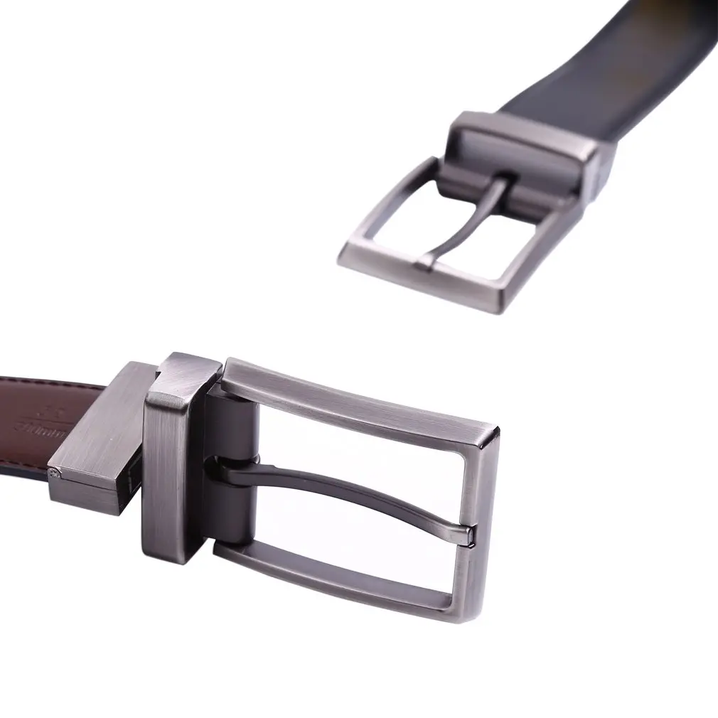 beltox fine Men's Reversible Leather Dress Belt 1.25" Wide (Black/Brown, 34-39 Inches) | Cuttable to Size - view 3