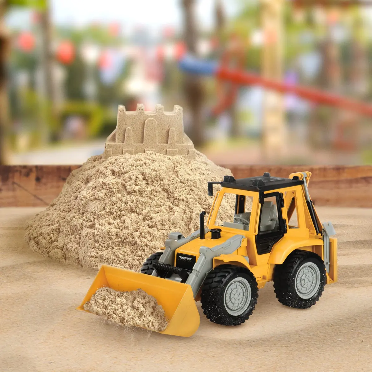 Driven by Battat Steam Roller Toy with Lights & Sounds | 19cm (7.5in) Construction Vehicle for Kids 3+ - view 7