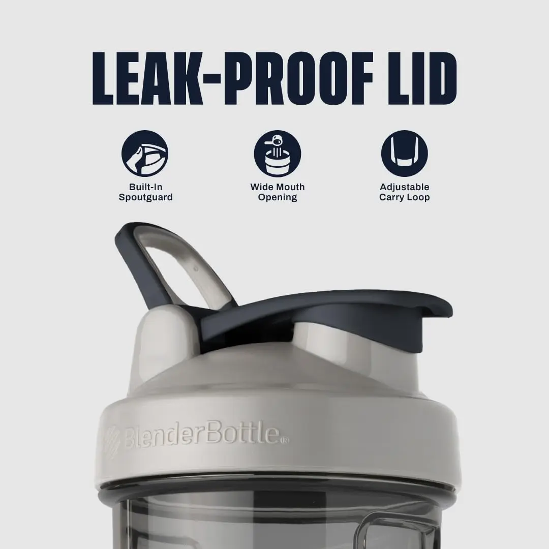 BlenderBottle ProSeries Tritan Shaker Bottle 32 oz Pebble Grey | Leakproof, BPA-Free, Durable - view 3