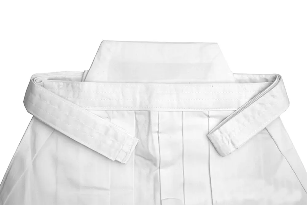 ZooBoo Mens Kendo Aikido Hapkido Martial Arts Sportswear Hakama (S/165, White) | Traditional Kendo Uniform for Training & Competition - view 3