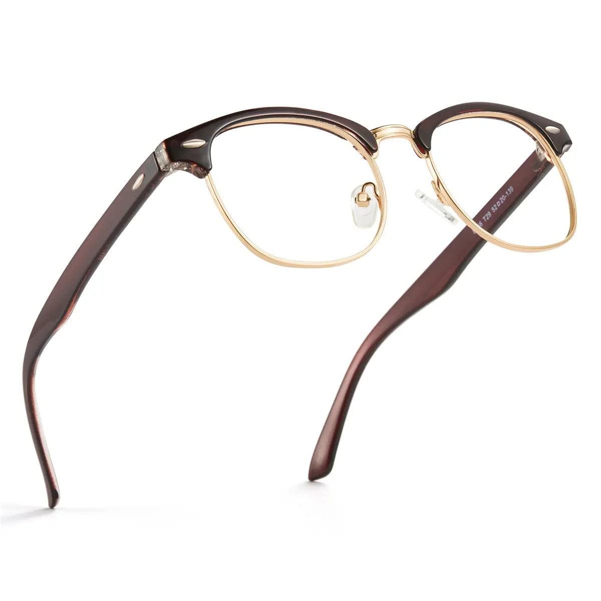 Cyxus Blue Light Glasses Men Semi Rimless Clear Blue Light Glasses for Computer Eye Strain - main product image