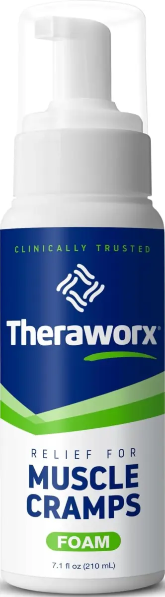 Theraworx Relief Muscle Cramps Foam 210ml (7.1 Fl Oz) | Clinically Trusted for Fast-Acting Relief - main product image