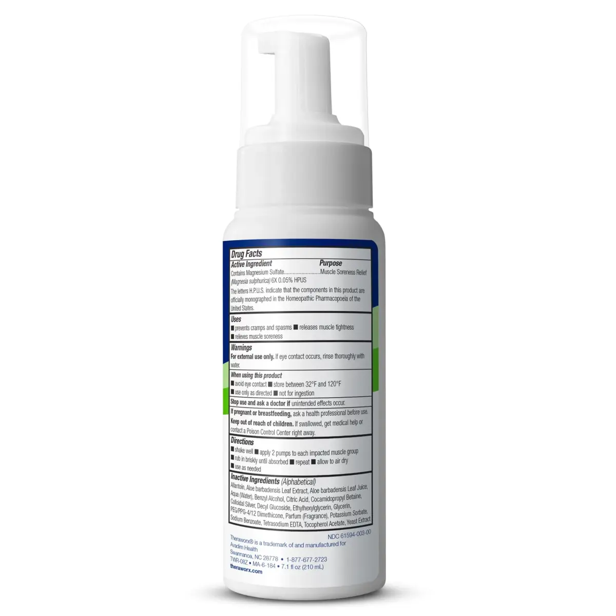 Theraworx Relief Muscle Cramps Foam 210ml (7.1 Fl Oz) | Clinically Trusted for Fast-Acting Relief - view 5