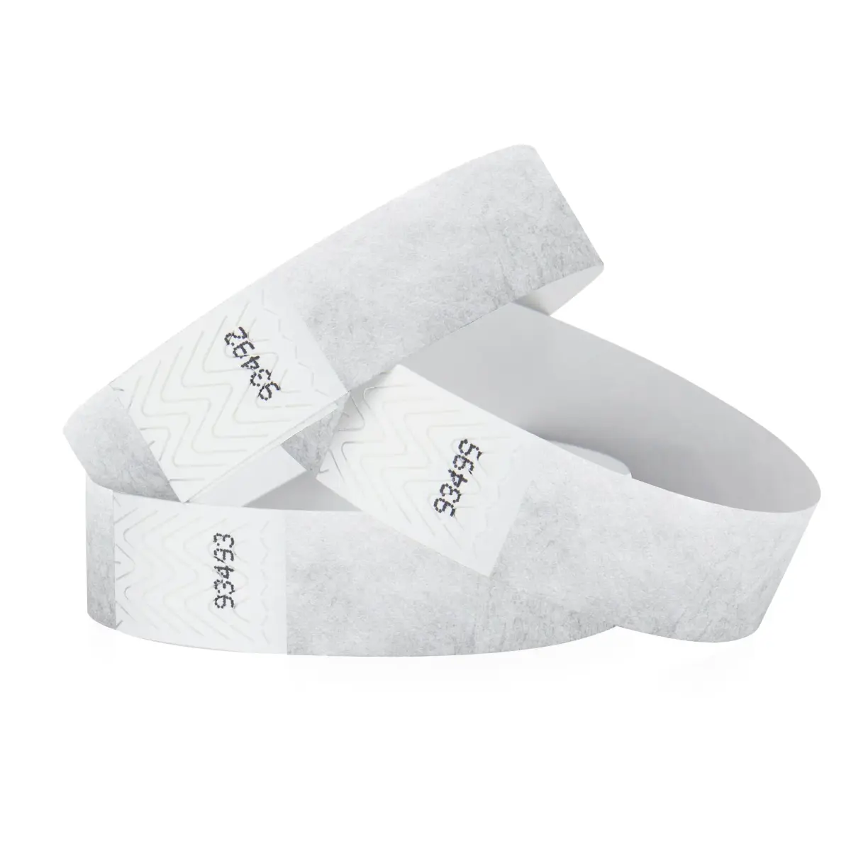 Wristco Metallic Silver Tyvek Wristbands 200 ct. | Tamper-Proof for Events - main product image