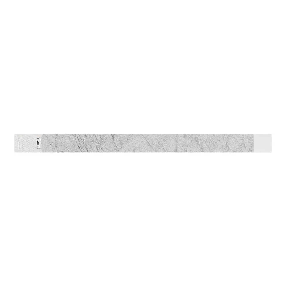 Wristco Metallic Silver Tyvek Wristbands 200 ct. | Tamper-Proof for Events - view 7