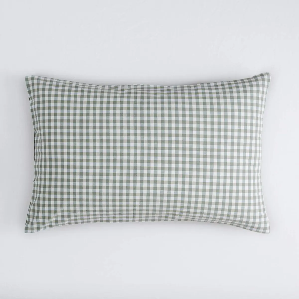 SUSYBAO Green Gingham Duvet Cover King Size | Breathable 100% Washed Cotton for All Seasons - view 6