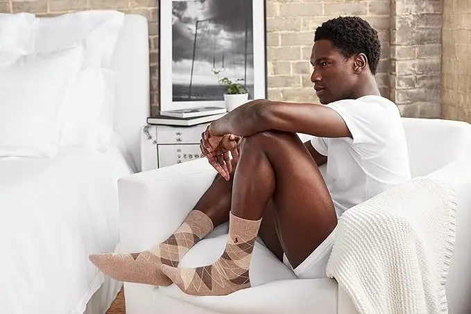POLO RALPH LAUREN Mens Birdseye Dress Crew Socks 6-12.5 US Navy | Signature Embroidered Pony & Reinforced Toe - view 4