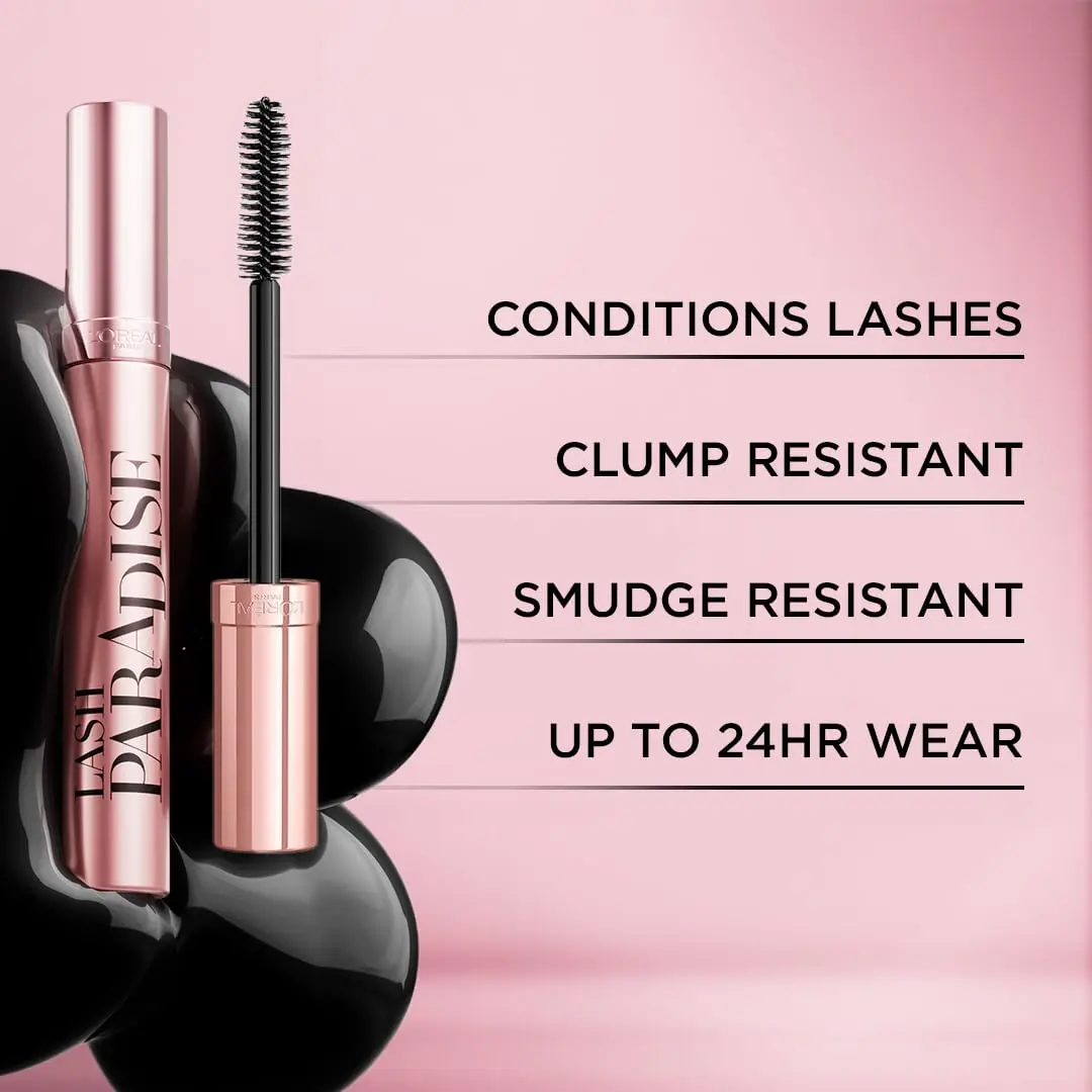L’Oreal Paris Mascara Voluminous Lash Paradise 0.28 Fl Oz | Voluptuous Volume & Length, No Flaking, Soft Full Lashes - view 4