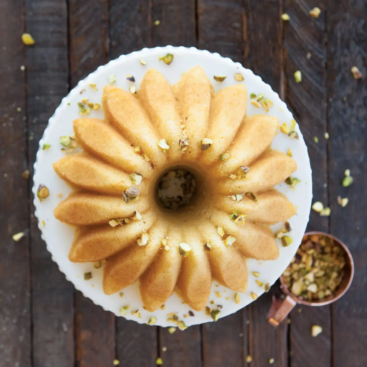 Nordic Ware Lotus Bundt Pan Gold 5 Cup | Intricate Cake Detail & Even Browning - view 2