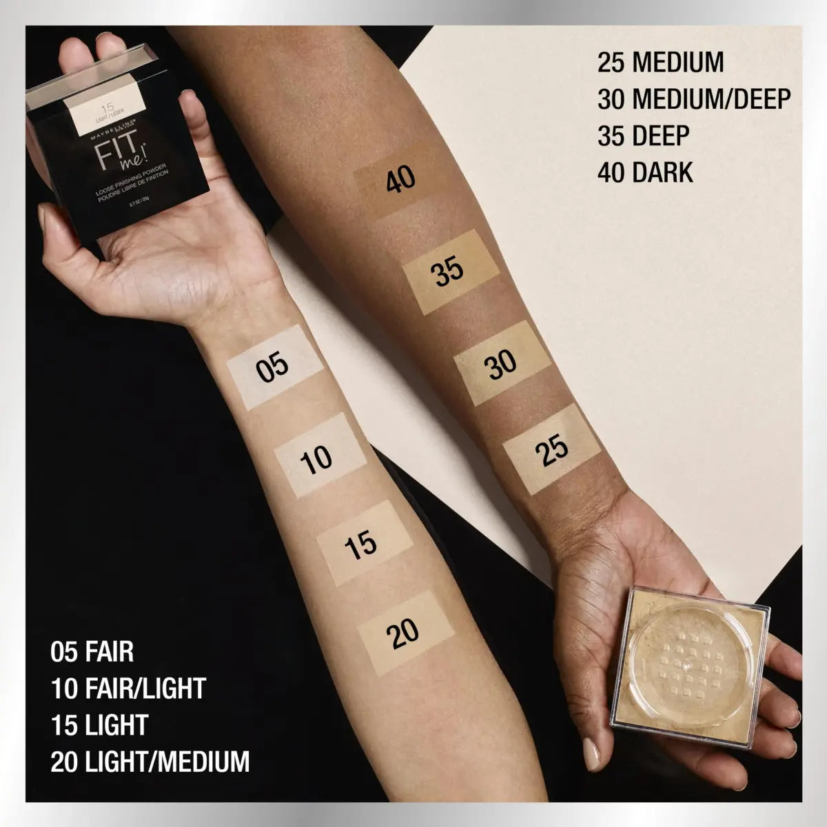 Maybelline Fit Me Loose Setting Powder Fair Light 0.7 Oz (20g) | Mineral-Based Shine Control - view 4