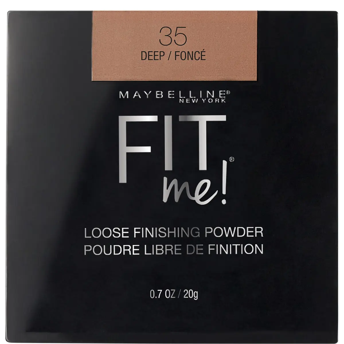 Maybelline Fit Me Loose Setting Powder, Deep Shade, 0.7 oz (20g) | Shine Control & Smooth Texture - main product image
